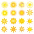 Sunshine vector icon