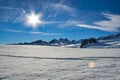 Sunshine and wispy clouds over Franz Josef glacier