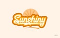 sunshiny orange color word text logo icon