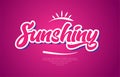 sunshiny word text typography pink design icon