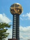 The Sunsphere located in World's Fair Park in downtown Knoxville, Tennessee Royalty Free Stock Photo