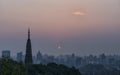 The sunup in West Lake Of HangZhou