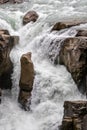 Sunwapta Falls, Jasper National Park, Alberta, Canada Royalty Free Stock Photo