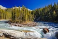 Sunwapta Falls, Jasper National Park in Alberta, Canada Royalty Free Stock Photo