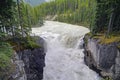 Sunwapta Falls, Jasper National Park Royalty Free Stock Photo