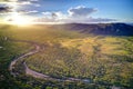 Sunset over the Reid River