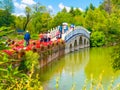 Suocui Bridge over Black Dragon Pool in Jade Spring Park, Lijiang, China