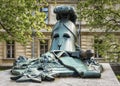 SUOMENLINNA, FINLAND - JUNE 3, 2015: A monument to Augustin Ehrensvard, military officer and architect of the sea fortress