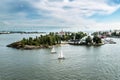 Suomenlinna Maritime fortress on the Islands in the harbour of H Royalty Free Stock Photo