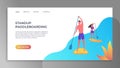 SUP boarding landing page template.