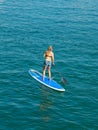 SUP, Paddle surf in the beach.