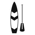 Sup stand up icon simple vector. Board surf