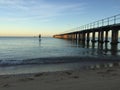 SUP at Sunrise at Dromana Beach Royalty Free Stock Photo