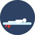 Sup Surf yoga Icon