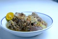 Sup Tulang - is the Malaysian version of bone broths on white bowl delicious Royalty Free Stock Photo