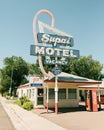 Supai Motel vintage sign, on Route 66 in Seligman, Arizona