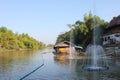 Supanburi river with found-ten