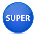 Super aesthetic glossy blue round button abstract Royalty Free Stock Photo