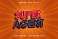 Super Agent With Comic Style Editable Text Effect