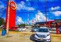 Super aki supermarket market store shop entrance in Tulum Mexico