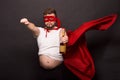 Super anti hero man drinking alcohol