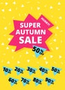 Super autumn sale banner