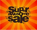 Super awesome sale poster design