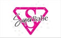 Super Babe Vector, Wording Design, Lettering, T-Shirt Design, Poster Design Super Symbol