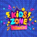 Super Banner for kids zone. Royalty Free Stock Photo