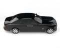 Super black modern luxury car - top side view