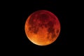 Super Blood Moon - Total Lunar Eclipse Royalty Free Stock Photo