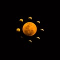 Super Blood moon Royalty Free Stock Photo