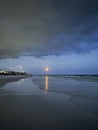 Super blue moon over the Gulf of Mexico Royalty Free Stock Photo