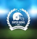 Super Bowl Championship Logo Sport Design Template