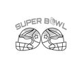 super bowl vector illustration