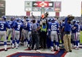 Super Bowl XXXV pre-game warm-up.