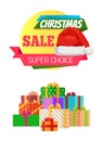 Super Choice Christmas Sale Poster Promo Label Hat
