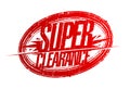 Super clearance, sale rubber stamp imprint