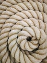 Super close up of a thick rope Royalty Free Stock Photo
