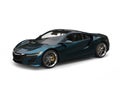 Super concept sports car - black paint with blue pearl flakes