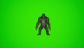 super cool 3d King Kong Dancing KPOP on green screen
