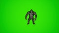 super cool 3d King Kong Dancing KPOP on green screen