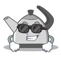 Super cool kettle character cartoon style