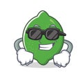 Super cool lime character cartoon style