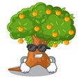 Super cool orange tree in the character shape