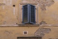 Super cool shutters in Italy, warm tones, worm, vintage exterior. All authentic.