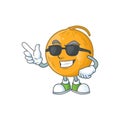 Super cool sweet casaba melon fruit cartoon character