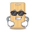 Super cool wooden cutting board character cartoon