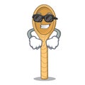 Super cool wooden spoon character cartoon