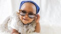 Super Cute Adorable Hipster African-American Baby